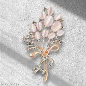 Brooch for Women Beautiful Shawl Sweater Clip Crystal Brooch for Women and Girls Valentine Gift for Girls