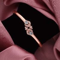 Gold Mint & white Color AD Kada Bracelet
