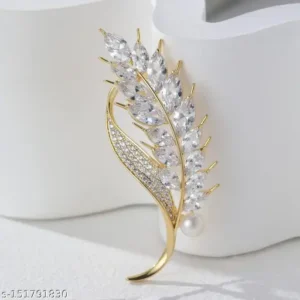 SYGA fashion creative crystal glass brooch corsage women's clothing (Brooch-WhiteCrystal)
